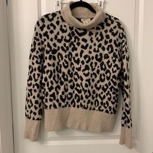 Anthropologie - Yes Lola Turtleneck - Leopard - Size Small